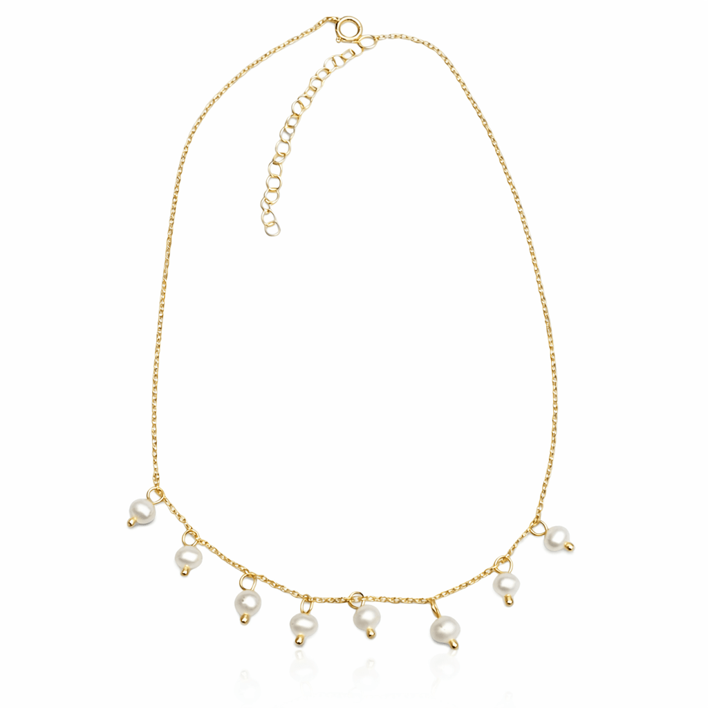 Pearl Drop Short Necklace