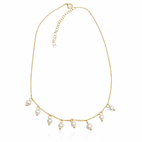Pearl Drop Short Necklace