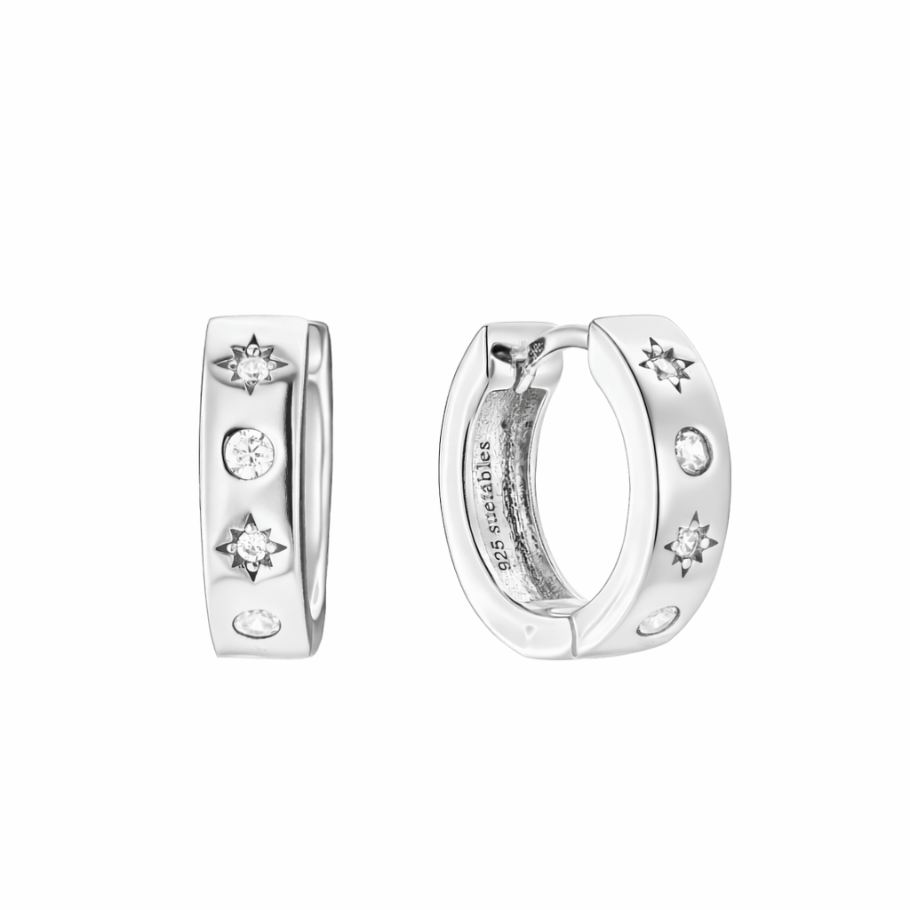 Universe Starburst Chunky Huggie Hoop