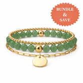 Personalized Green Bracelet Set Bundle & Save