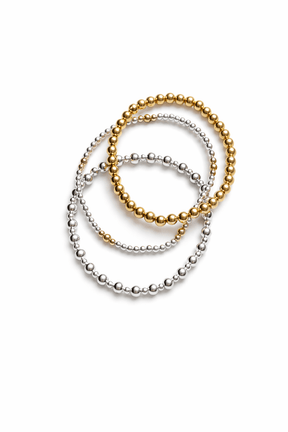 Mixed Metal Stretch Bracelet Bundle & Save