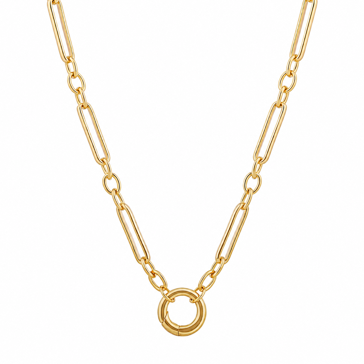 Mixed Link Chain with Charm Enhancer