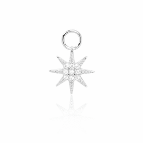 Starburst Single Hoop Charm