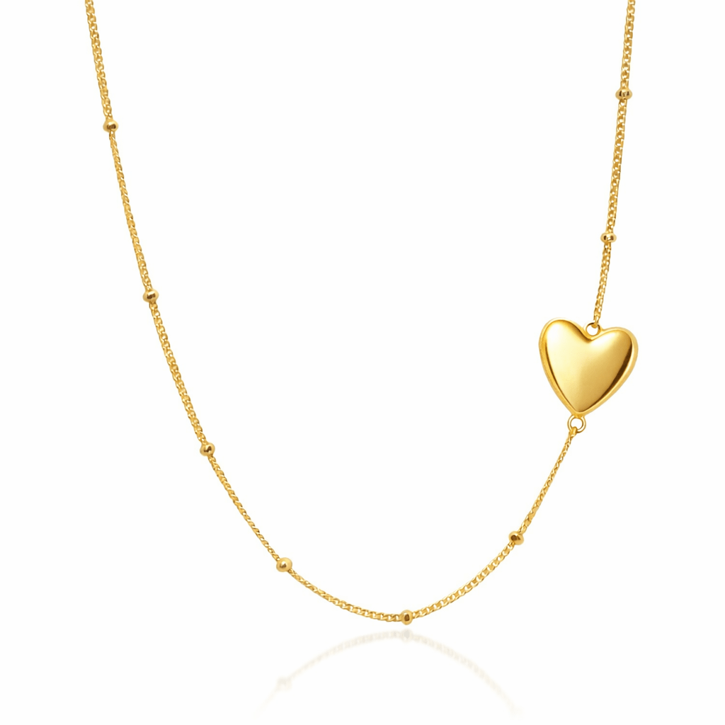 Sideways Heart Satellite Choker