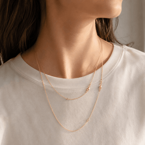 Italian Solid Whisper Rolo 10K Chain