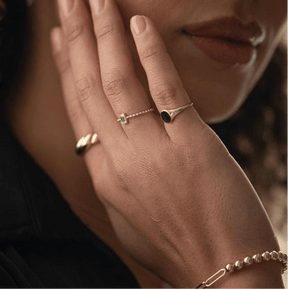14k Gold Lenny Signet Ring