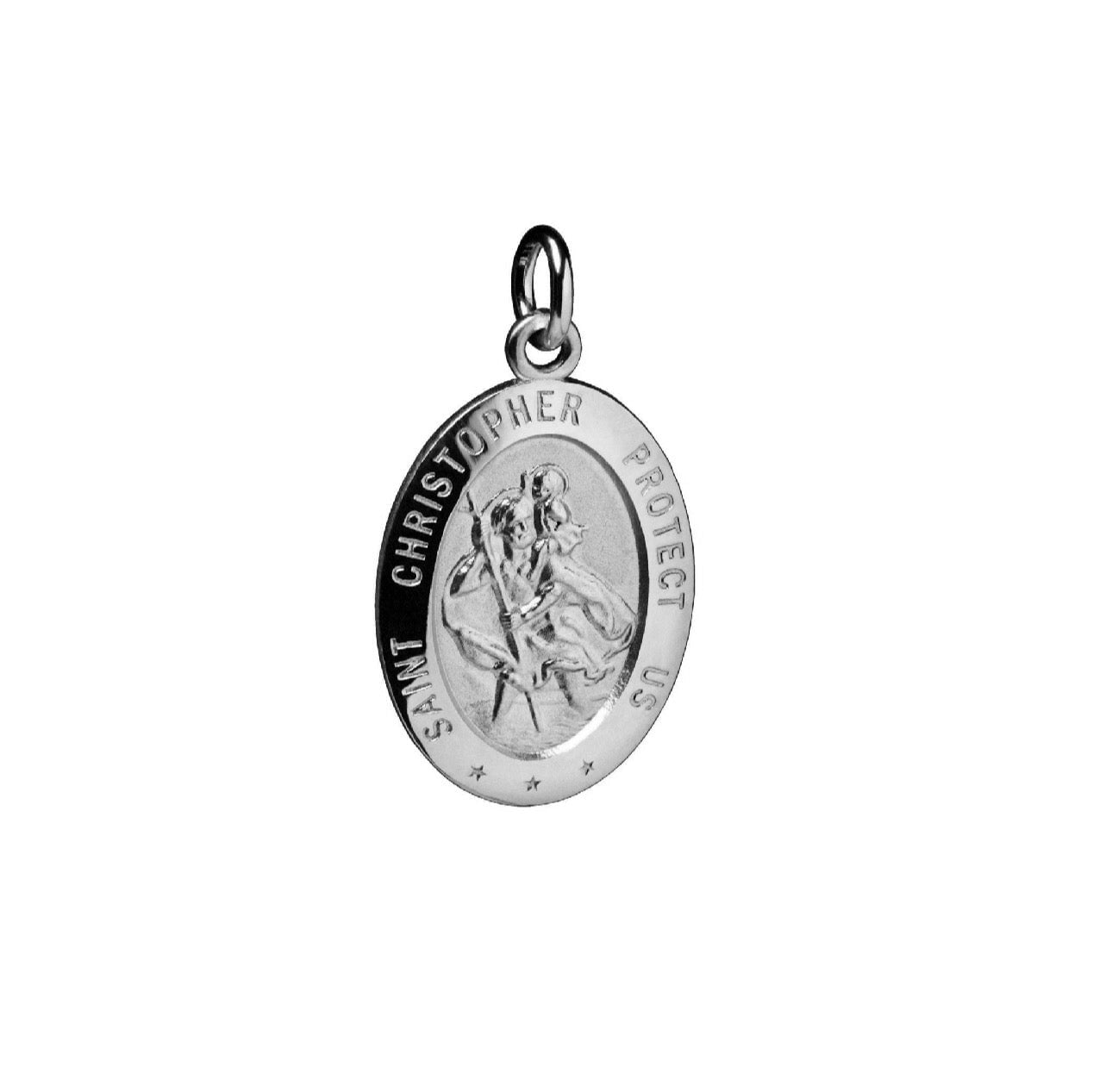 St. Christopher Protection Oval Charm