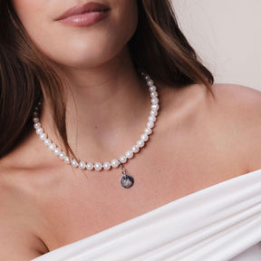 Classic Pearl Necklace Personalized