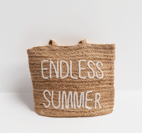 Endless Summer Jute Tote Bag