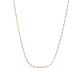 Rainbow Enamel Bead Necklace