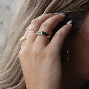 Emerald Dome Ring