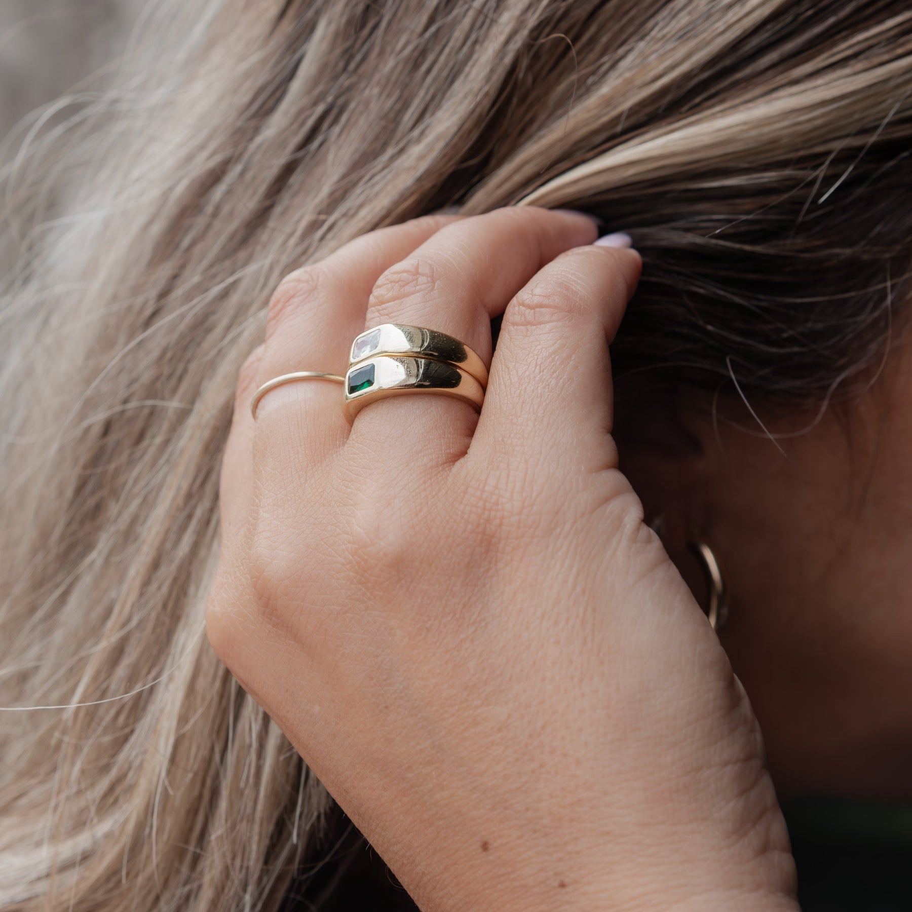 Emerald Dome Ring