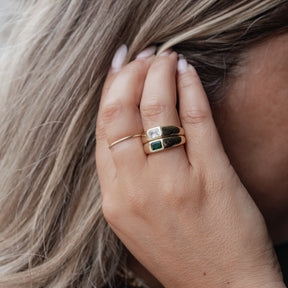 Clear Stone Dome Ring