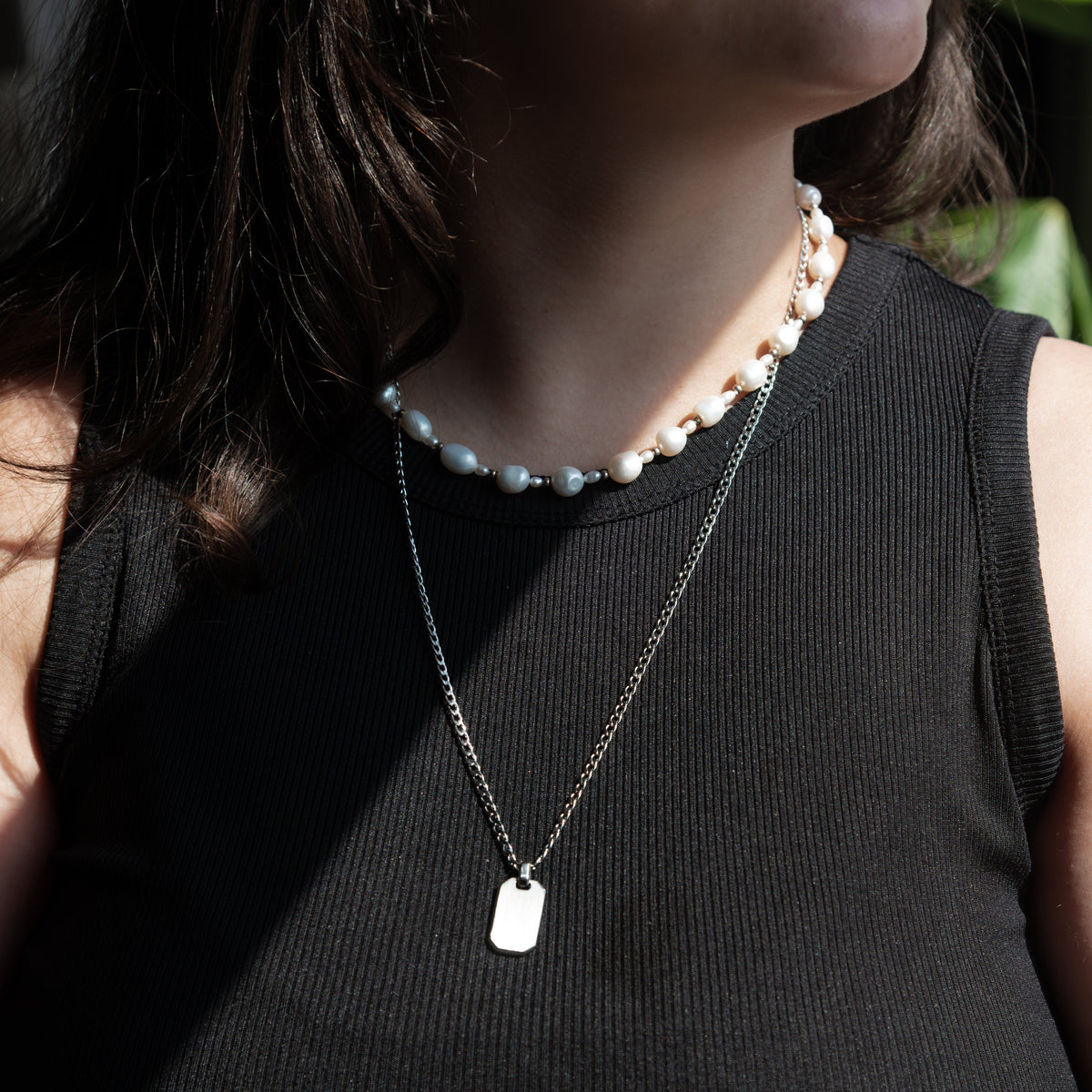 Spanger Dog Tag Necklace