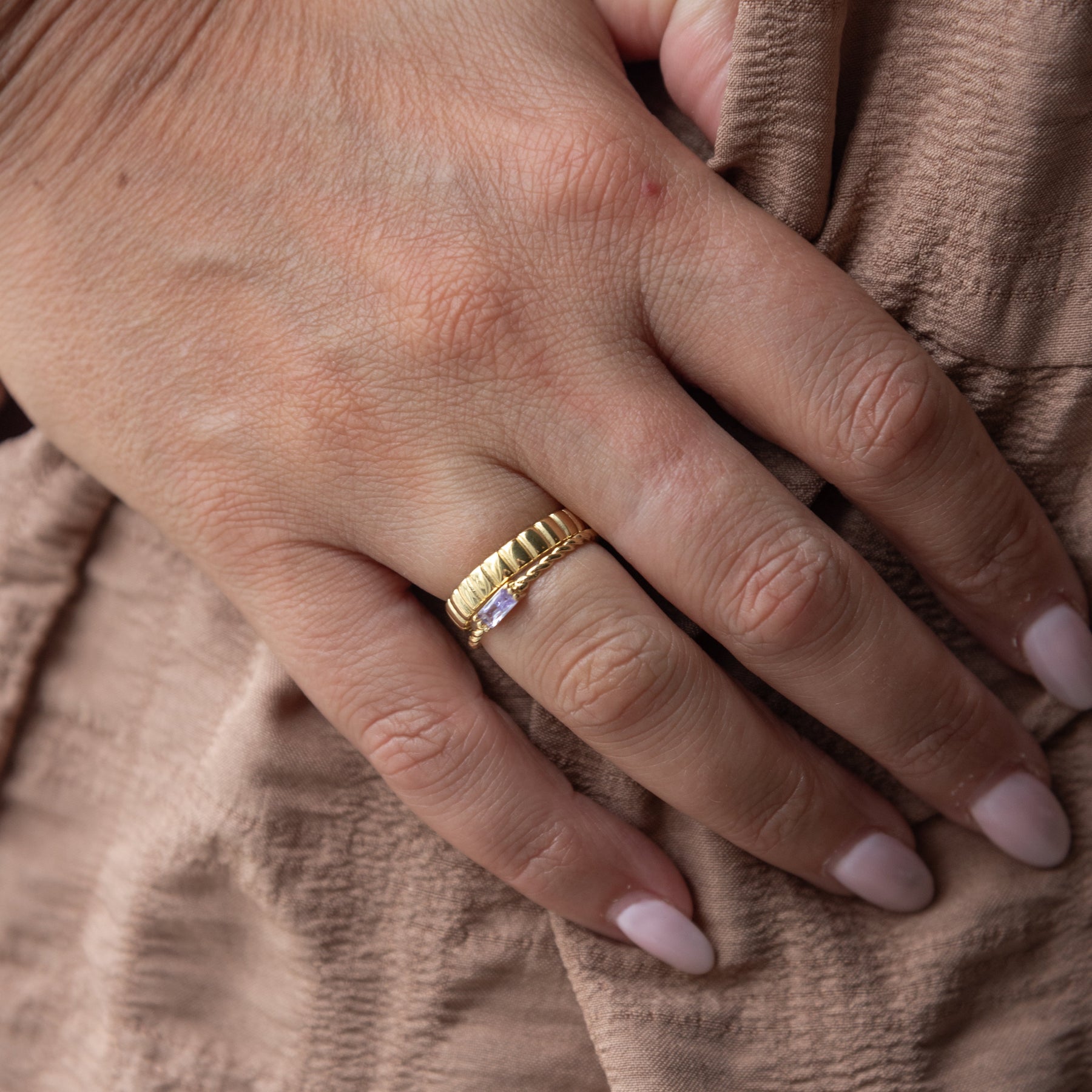 Baguette Stone Ring