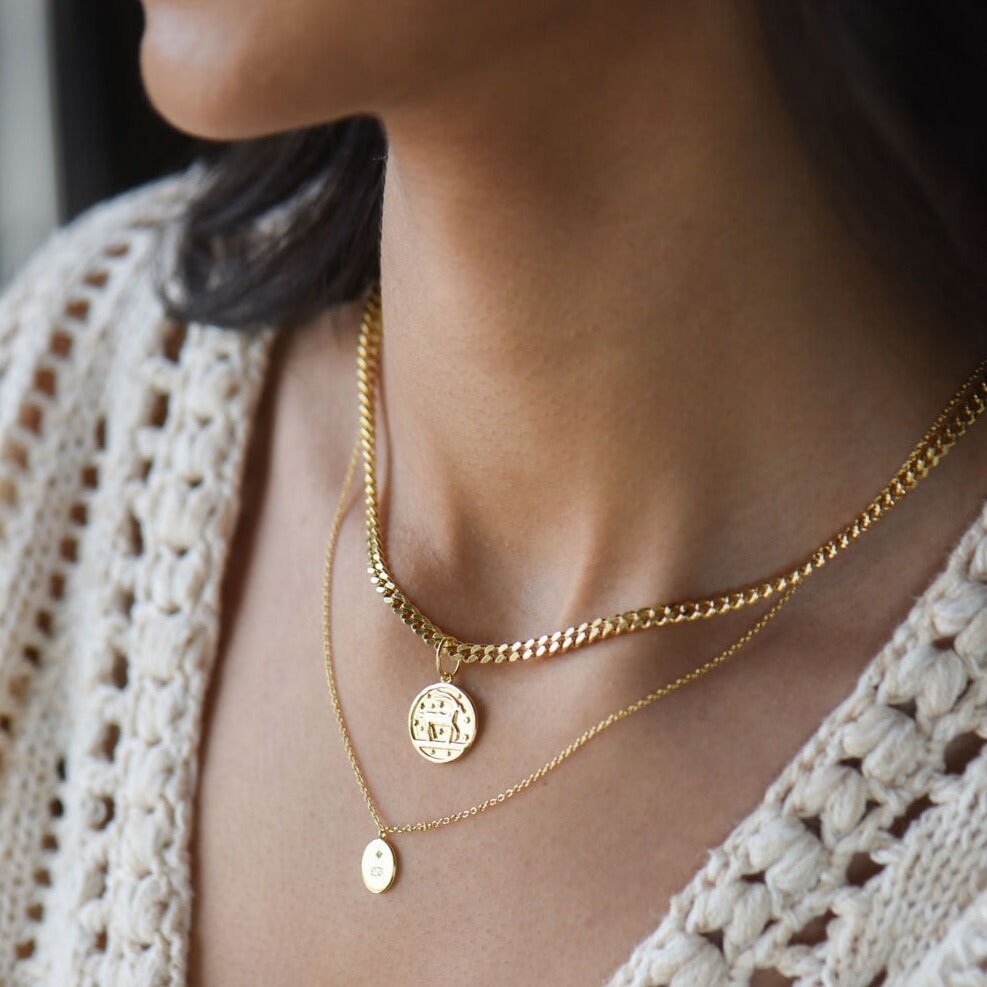 10K Gold Mckenzie Curb Chain Necklace