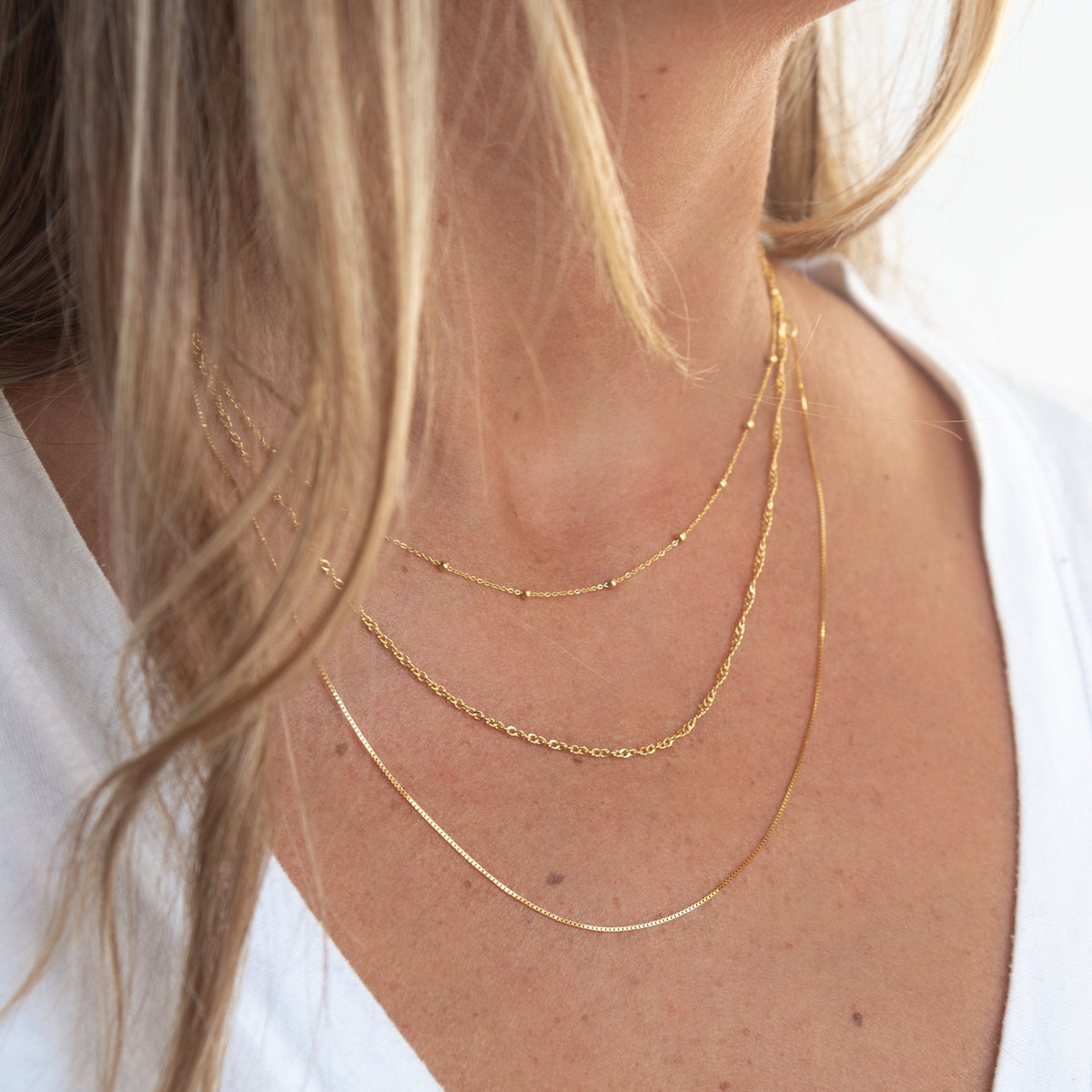 14K Gold Twisted Curb Chain