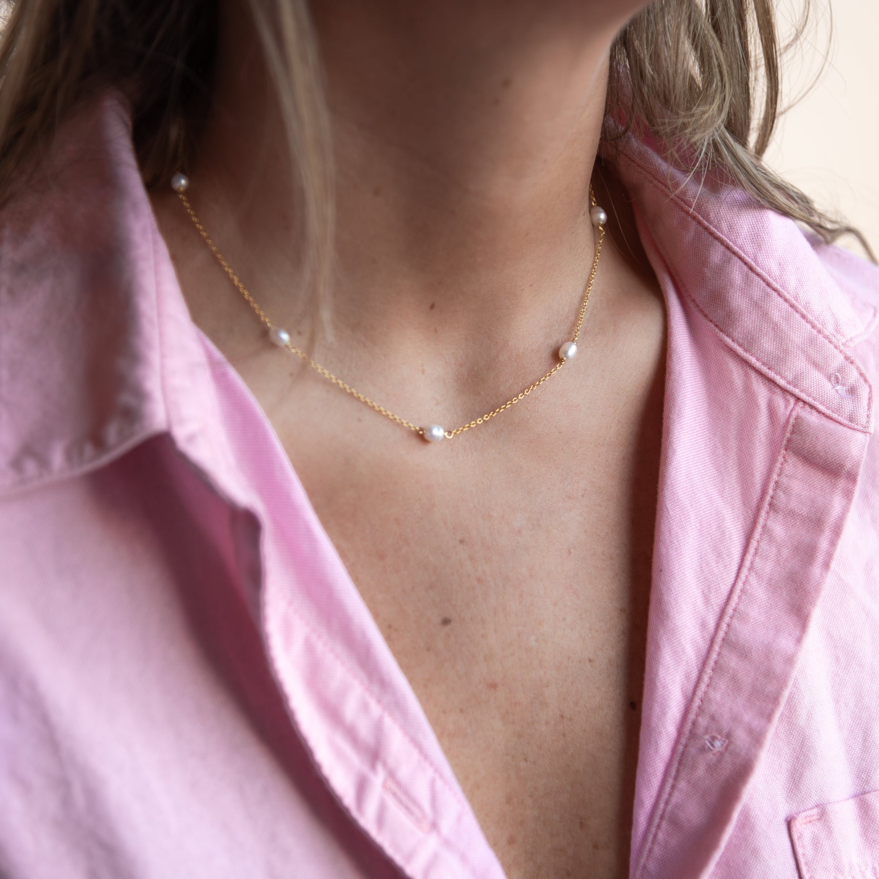 Pearl By the Yard Necklace