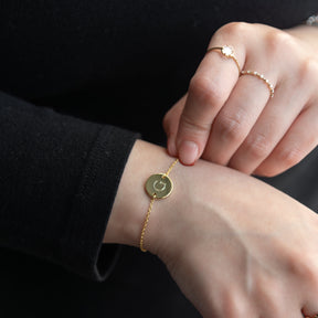 Engravable Disc Bracelet