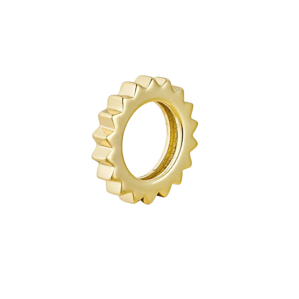 Fluted Single Hoop Charm