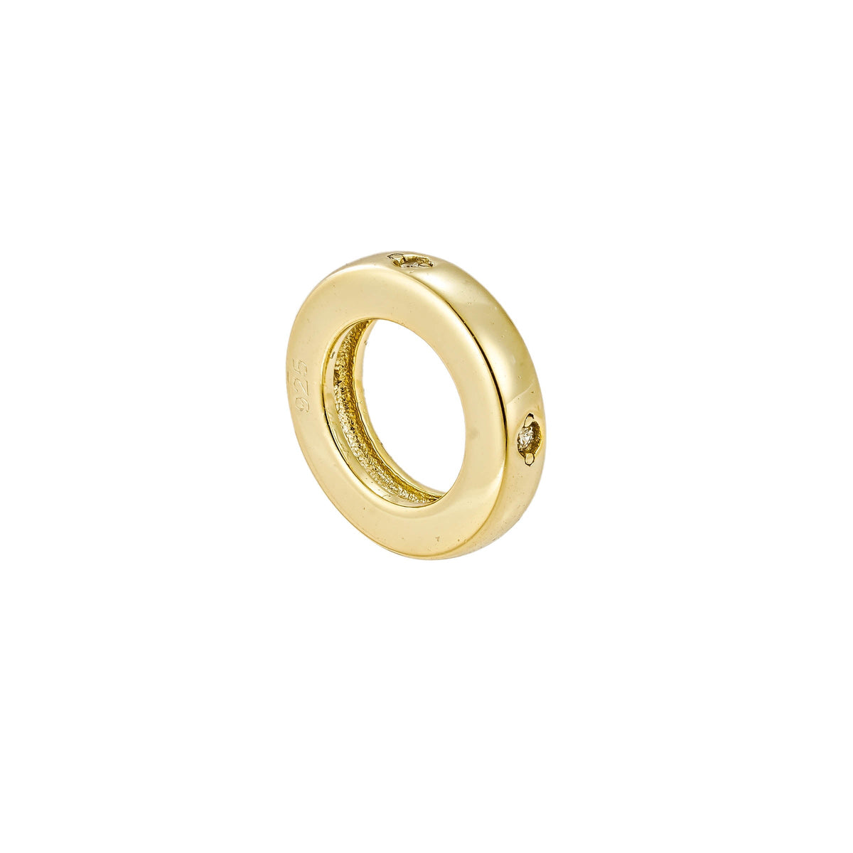 Flush Set Single Hoop Charm