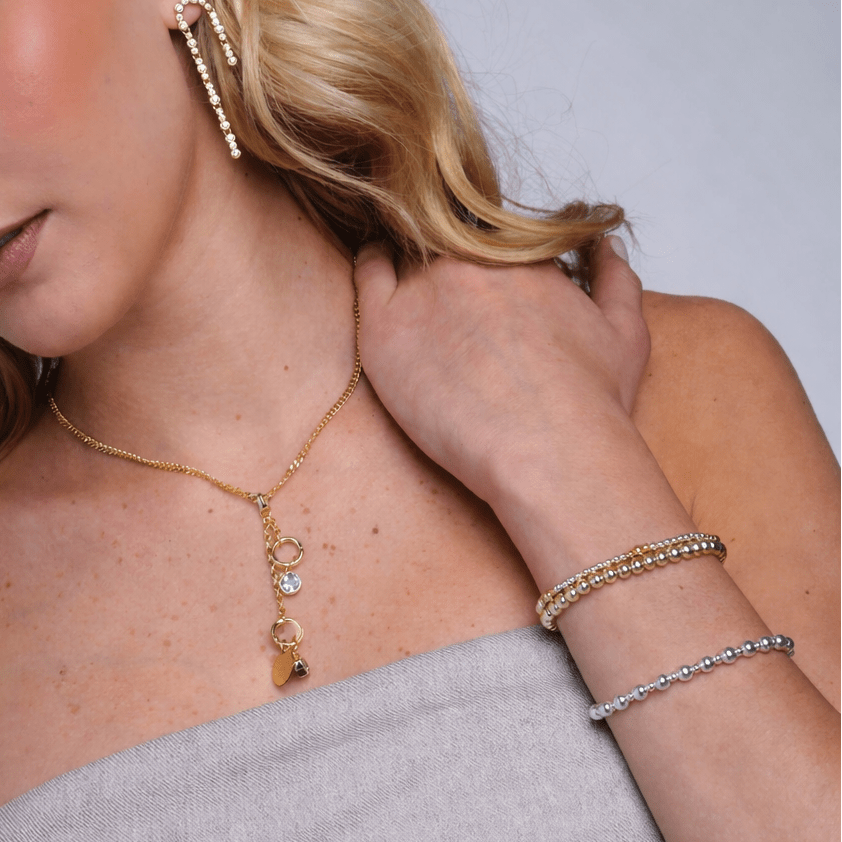 Mixed Metal Stretch Bracelet Bundle & Save