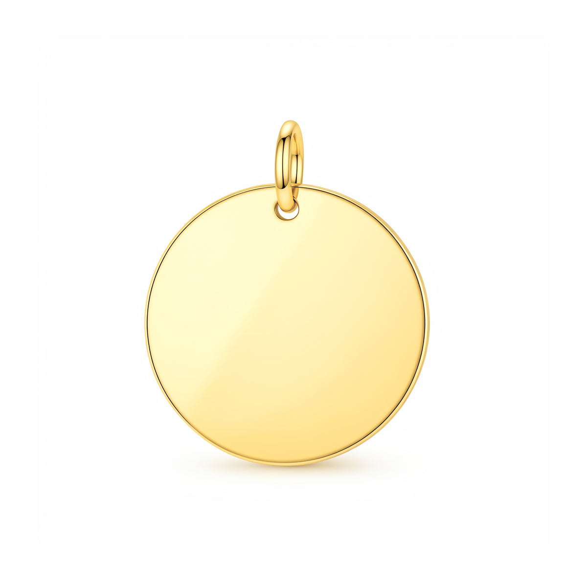 Engravable Round Large Charm