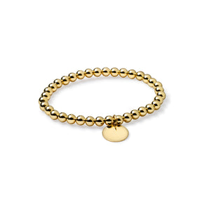 Erin 5mm Ball Bracelet with Charm
