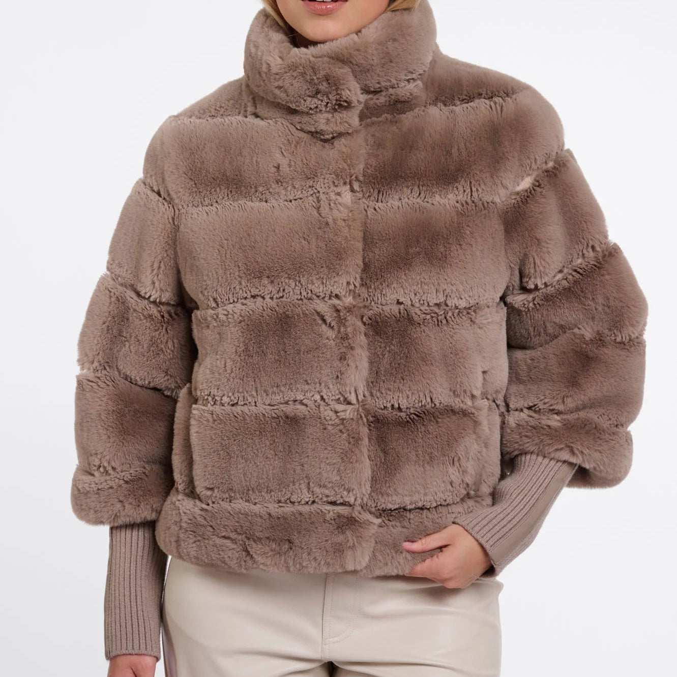Feline Faux Fur Jacket