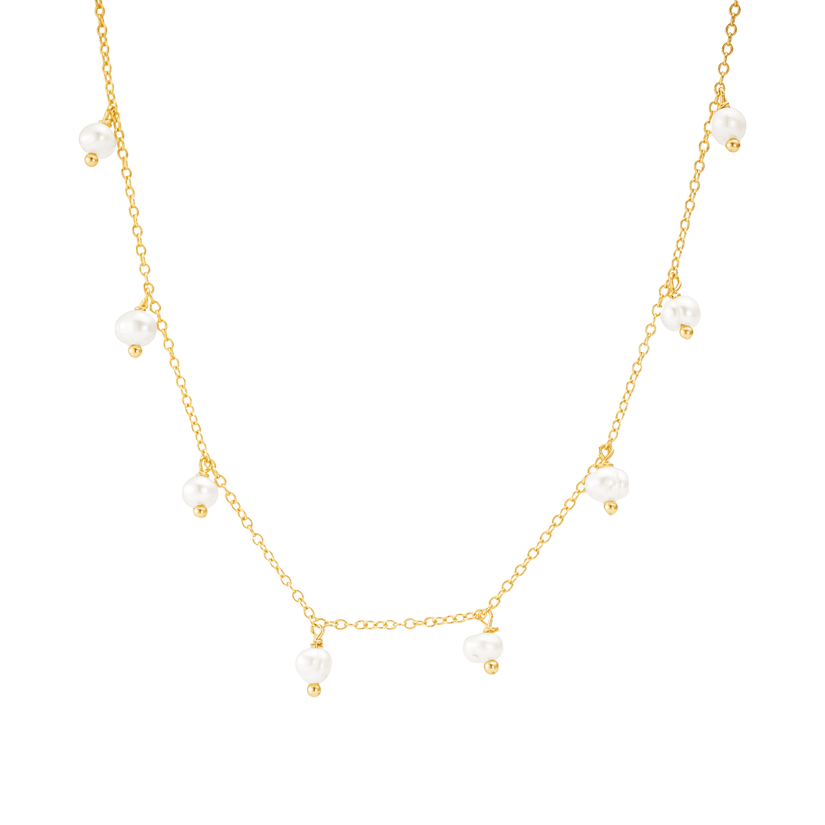 Pearl Drop Short Necklace
