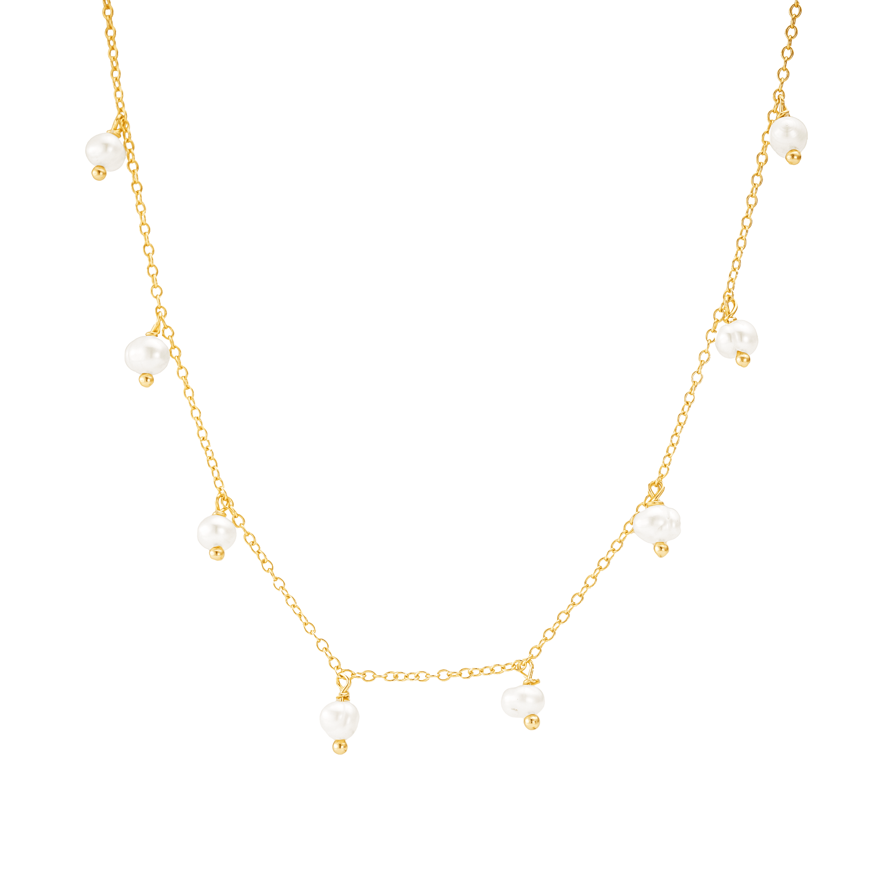 Pearl Drop Short Necklace