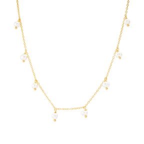 Pearl Drop Short Necklace