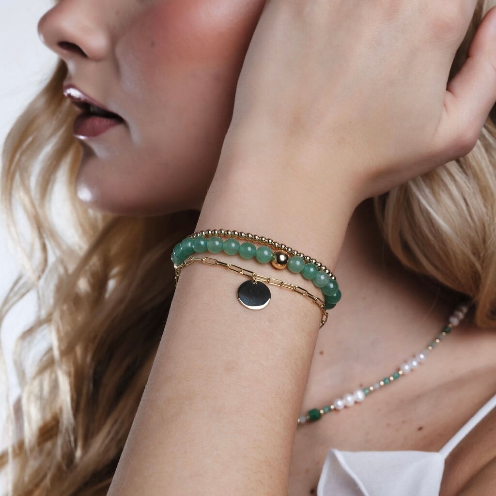Green Aventurine Beaded Bracelet