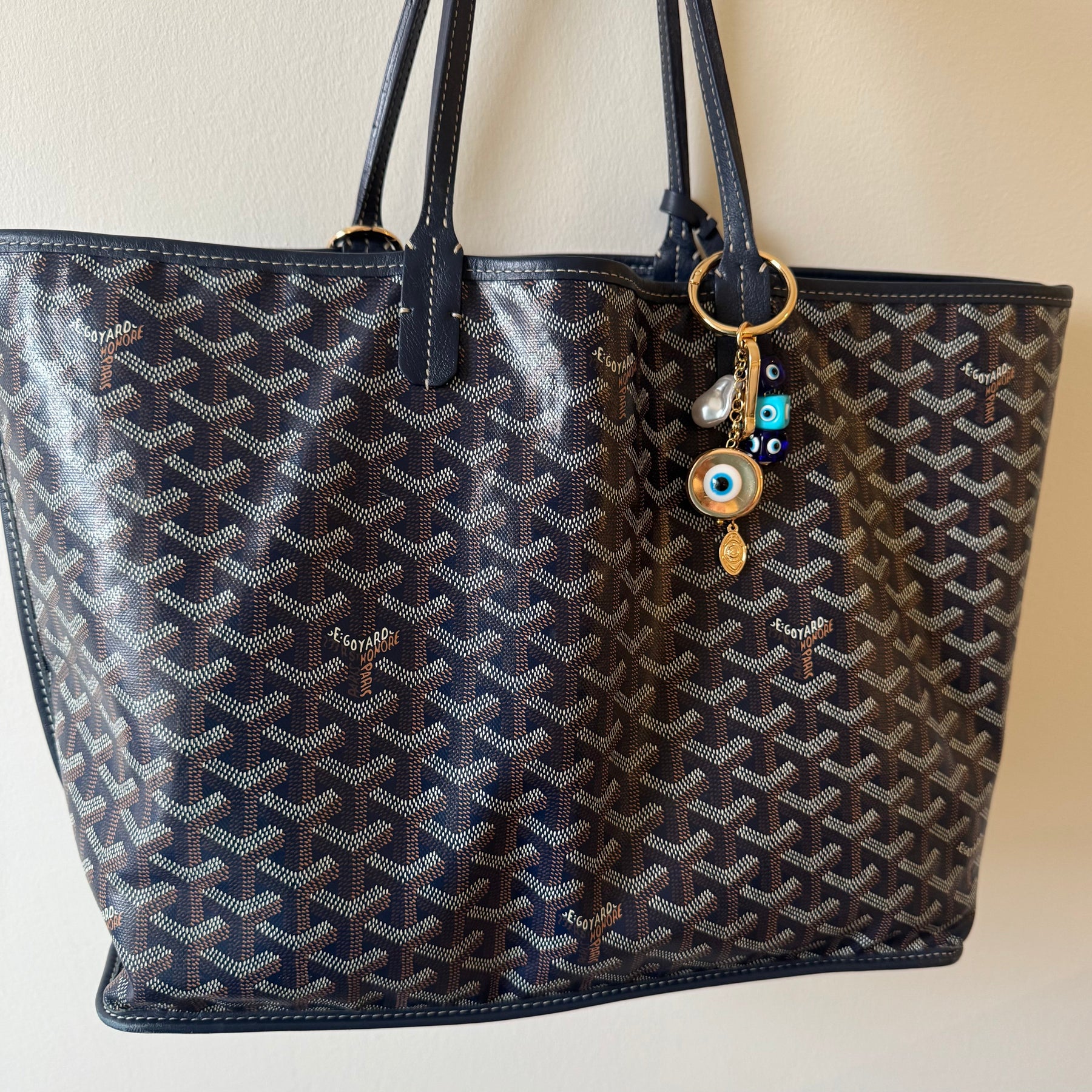 Evil Eye & Pearl Bag Charm