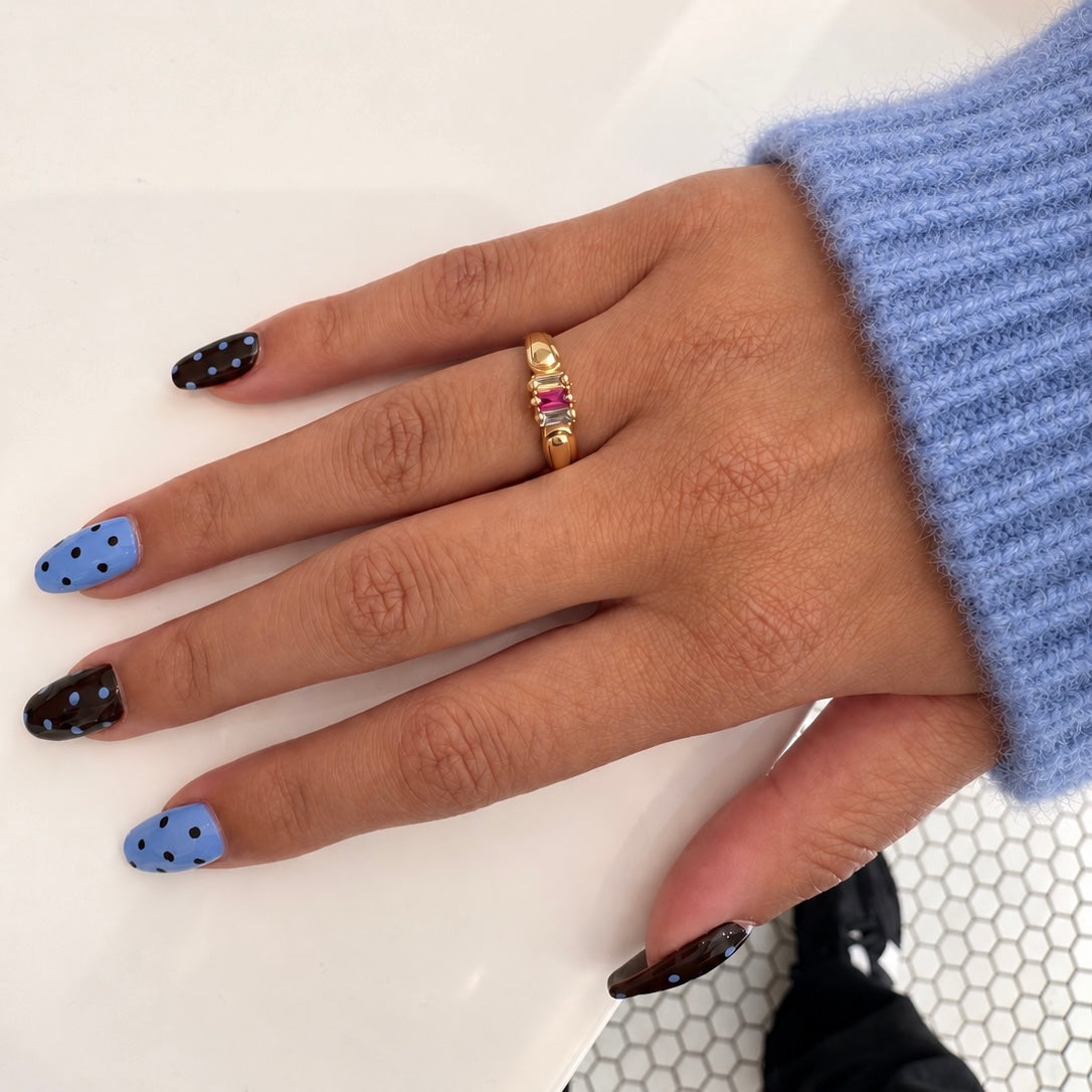 10K Gold Crisi Birthstone Ring