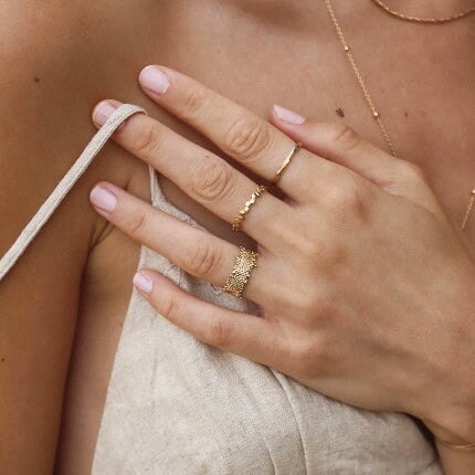 Raphia Stacking Ring