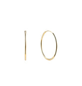 10K Yellow Gold Tube Sleeper Earrings