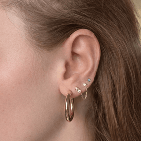 Pearl CZ Connecters-  Single