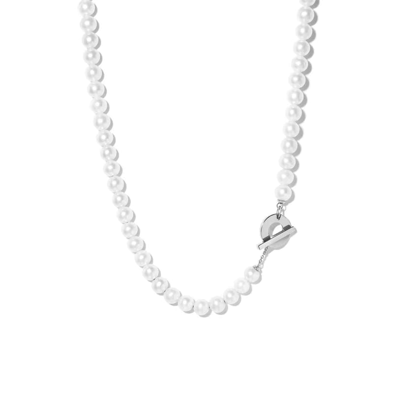 Pearl Necklace with Toggle Clasp
