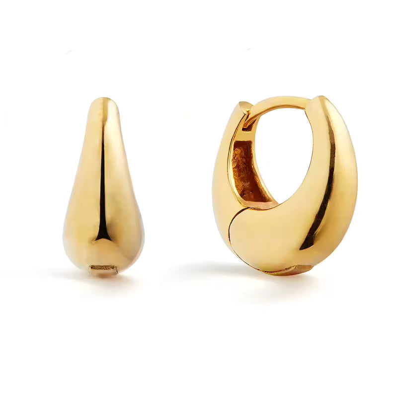 Chunky Teardrop Huggie