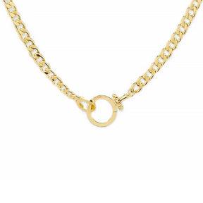 Katie Curb Chain Charm Necklace