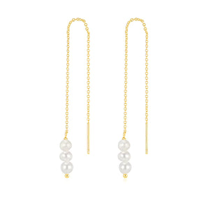 Pearl Threader Earrings