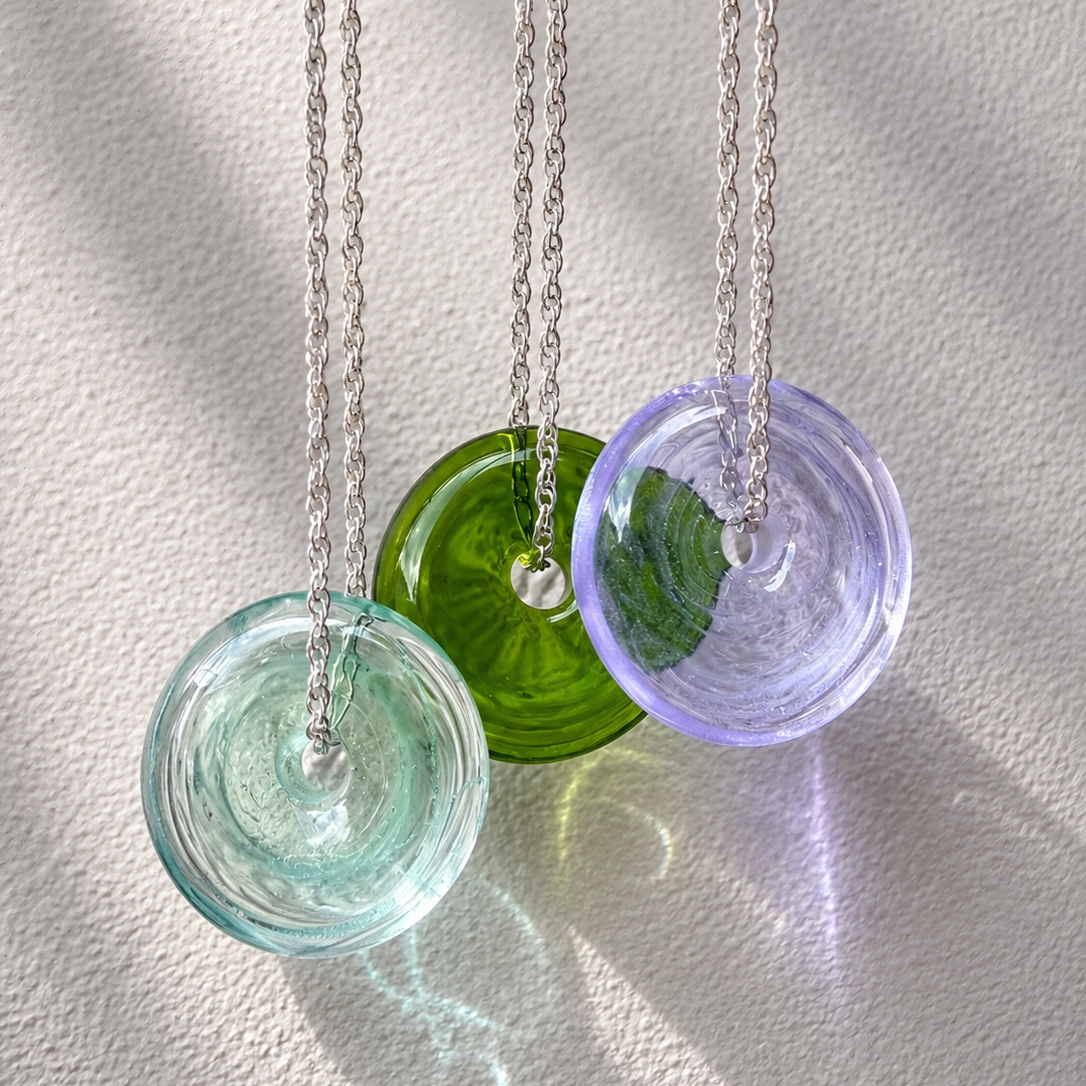 Hand-Torched Glass Beads Necklace