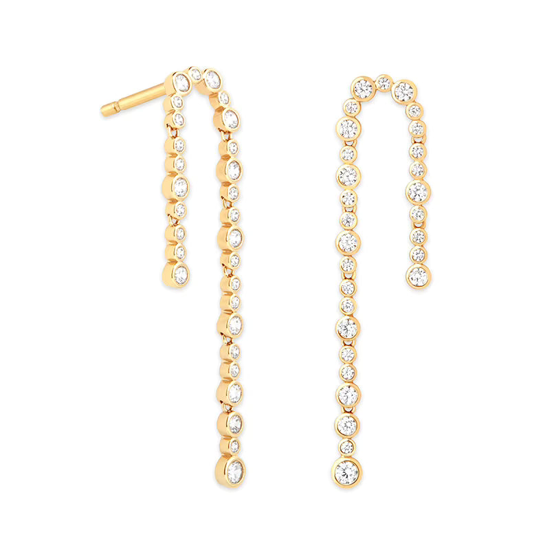 Tennis Drop Earrings