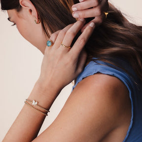 Flush Set Sparkle Ring
