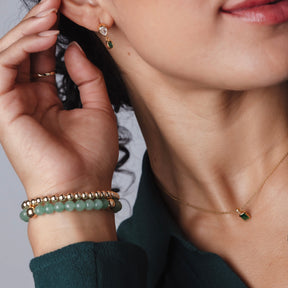 Green Aventurine Beaded Bracelet