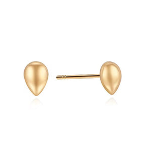 10K Gold Teardrop Stud Earrings