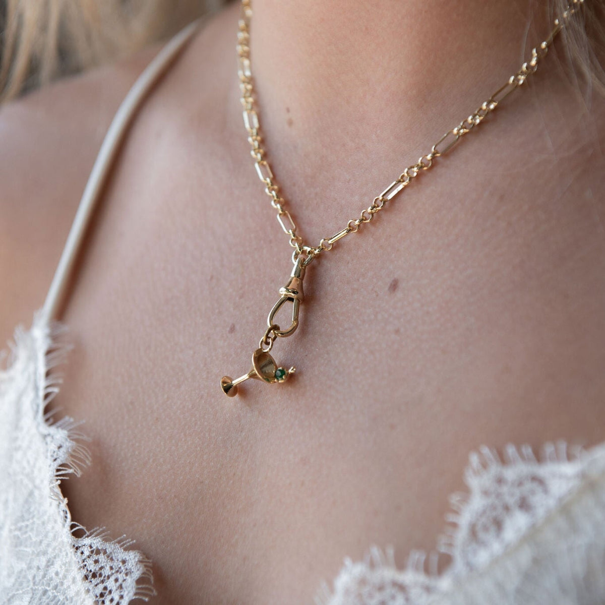 Martini Glass Charm