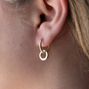 Flush Set Single Hoop Charm