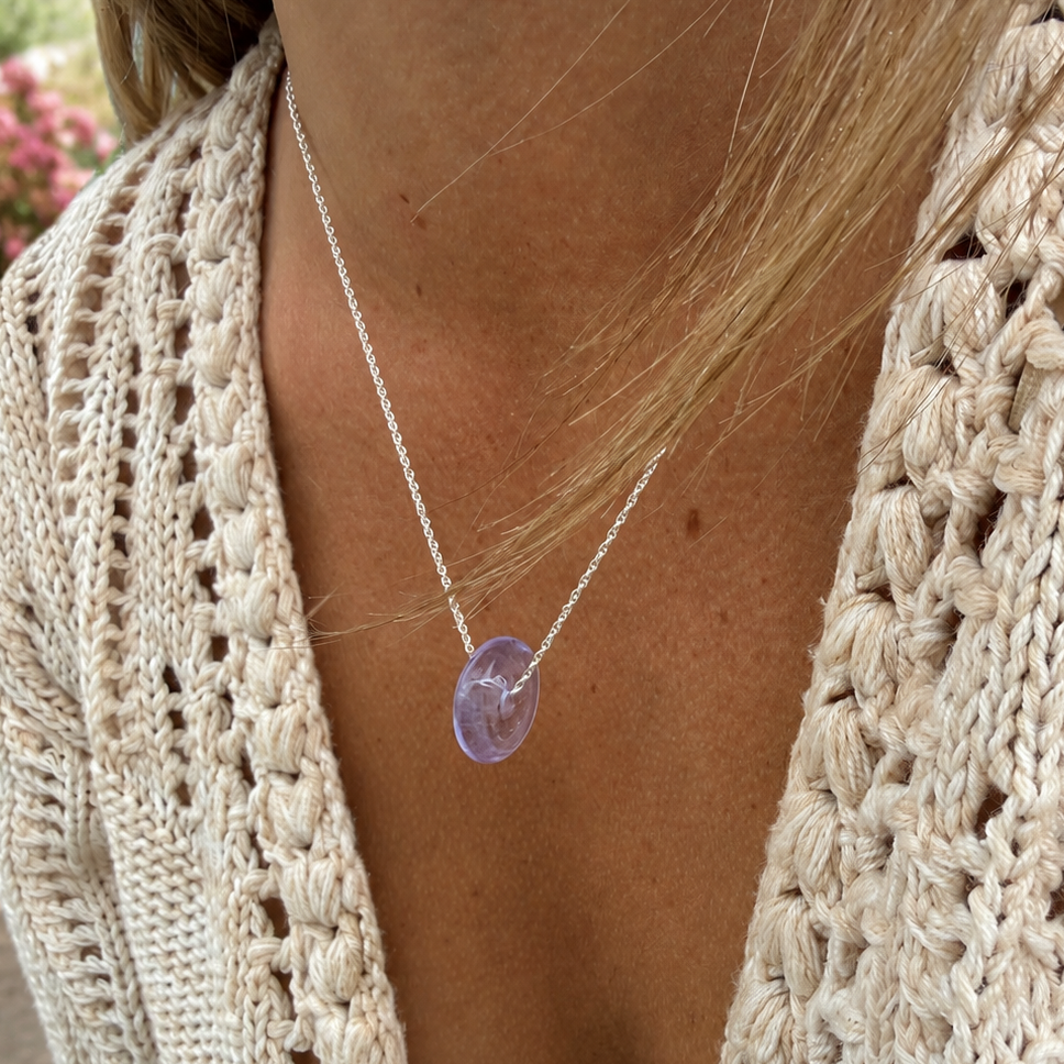 Hand-Torched Glass Beads Necklace